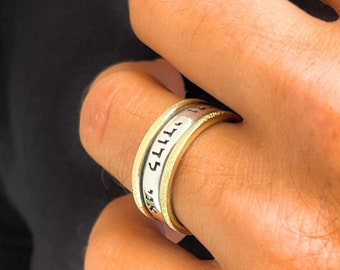 Jewish Ring with Bible Verse