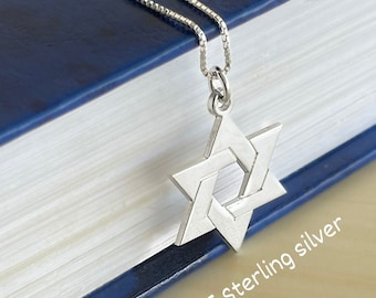 Star of David Necklace Sterling Silver