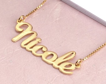 14K Gold Name Necklace