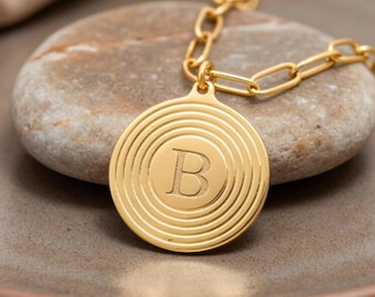 Paperclip Initial Necklace