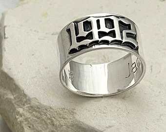 Old English Biker Ring