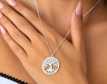 Family Tree of Life Pendant Necklace