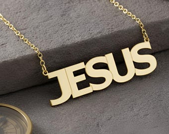 Custom Sterling Silver Extra Large Name Necklace