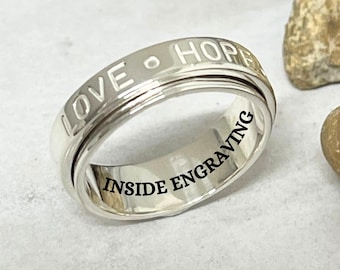 Sterling Silver Spinner Ring