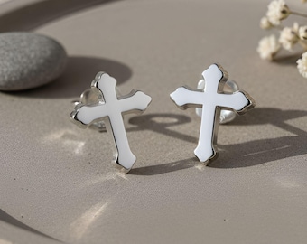 Orthodox Cross Earring Set
