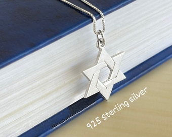 Star of David Necklace Sterling Silver