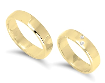 Secret Message Couple Rings Set