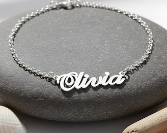 Custom Name Anklet for Women