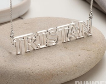 Personalized Unique Name Necklace, Sterling Silver
