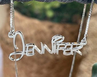 Sterling Silver Kids Name Necklace