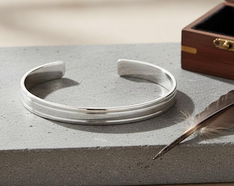 Mens Cuff Bracelet Secret Message Gift