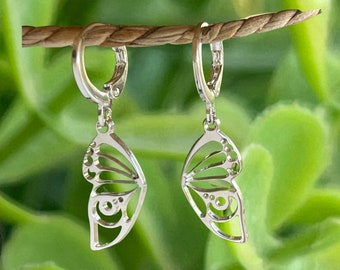 Butterfly Earrings Sterling Silver