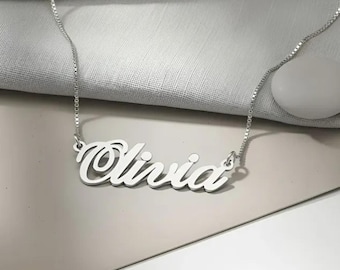 Classic Name Necklace Sterling Silver