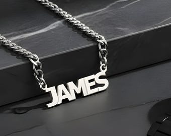 Unisex Cuban Link Name Necklace