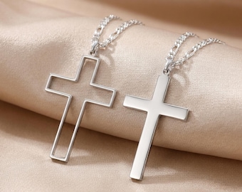 Matching Cross Necklace Set for Couple
