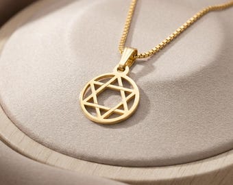Star of David Necklace Sterling Silver