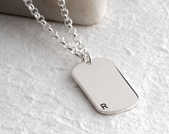 Customized Dog Tag Necklace for Men or Women