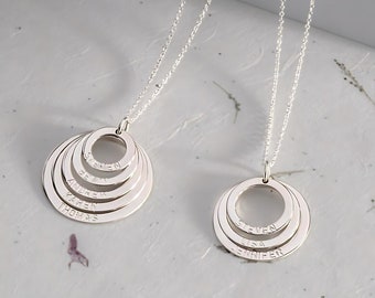 Mother Necklace Multiple Kids Names