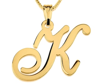14K Gold Initial Necklace