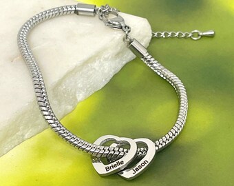 Bracciale Per Mamma E Nonna Con Ciondolo Cuore Intagliato – In Rodocrosite Rossa Naturale, Regalo Per La Festa Della Mamma, Con Biglietto E Scatola Regalo