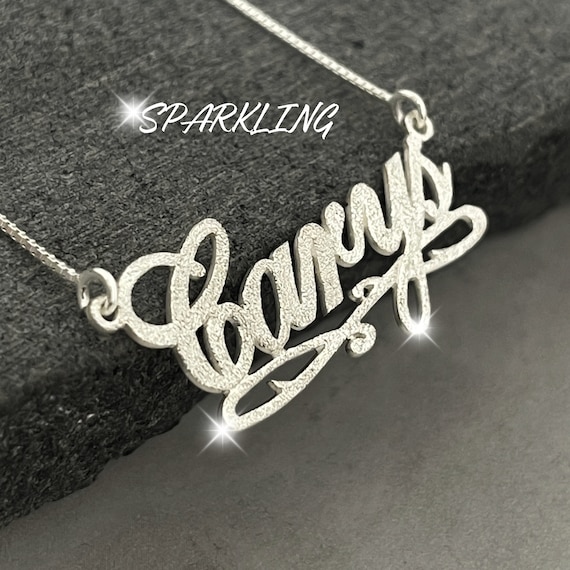 Bling name necklace hot sale