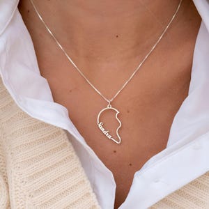 Personalized Broken Heart Necklace Set: Sterling Silver Couples Jewelry