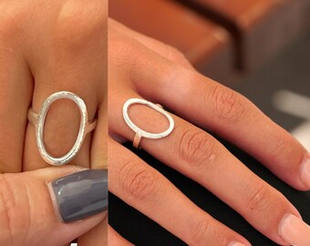 Hammered Karma Ring