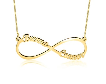 14K Gold Infinity Name Necklace