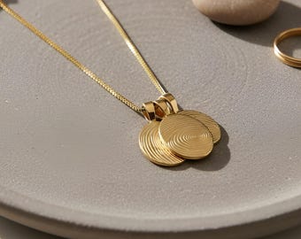 Multiple Fingerprint Necklace Sterling Silver