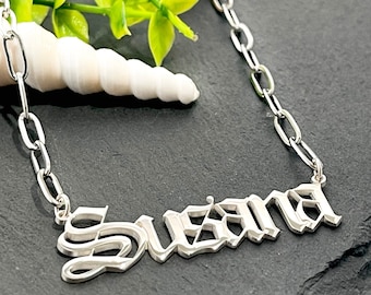 Paperclip Name Necklace