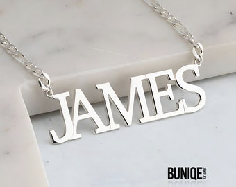 Large Name Necklace for Men