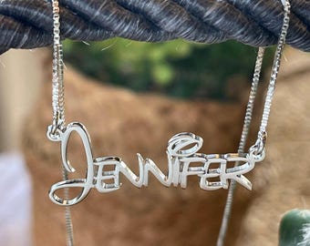 Sterling Silver Kids Name Necklace
