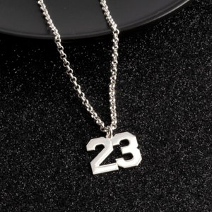 Chain with number pendant sale