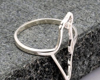 Israel Map Ring, Sterling Silver Jewish Ring