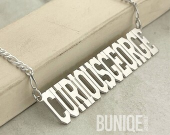 Large Name Necklace for Men