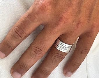 Custom Name Ring for Men