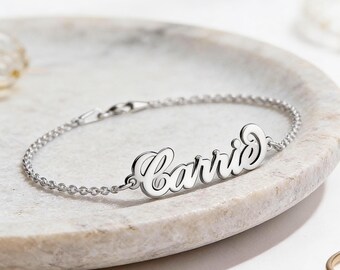 Carrie Name Bracelet Sterling Silver