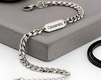 Custom Name Cuban Link Bracelet