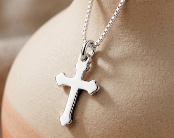 Sterling Silver Orthodox Cross Necklace
