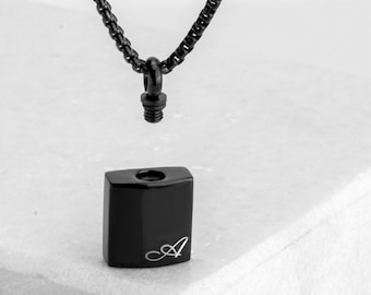 Engraved Small URN Necklace