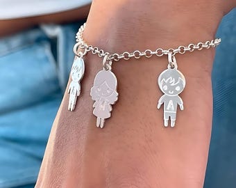 Moms Bracelet with Kids Charms