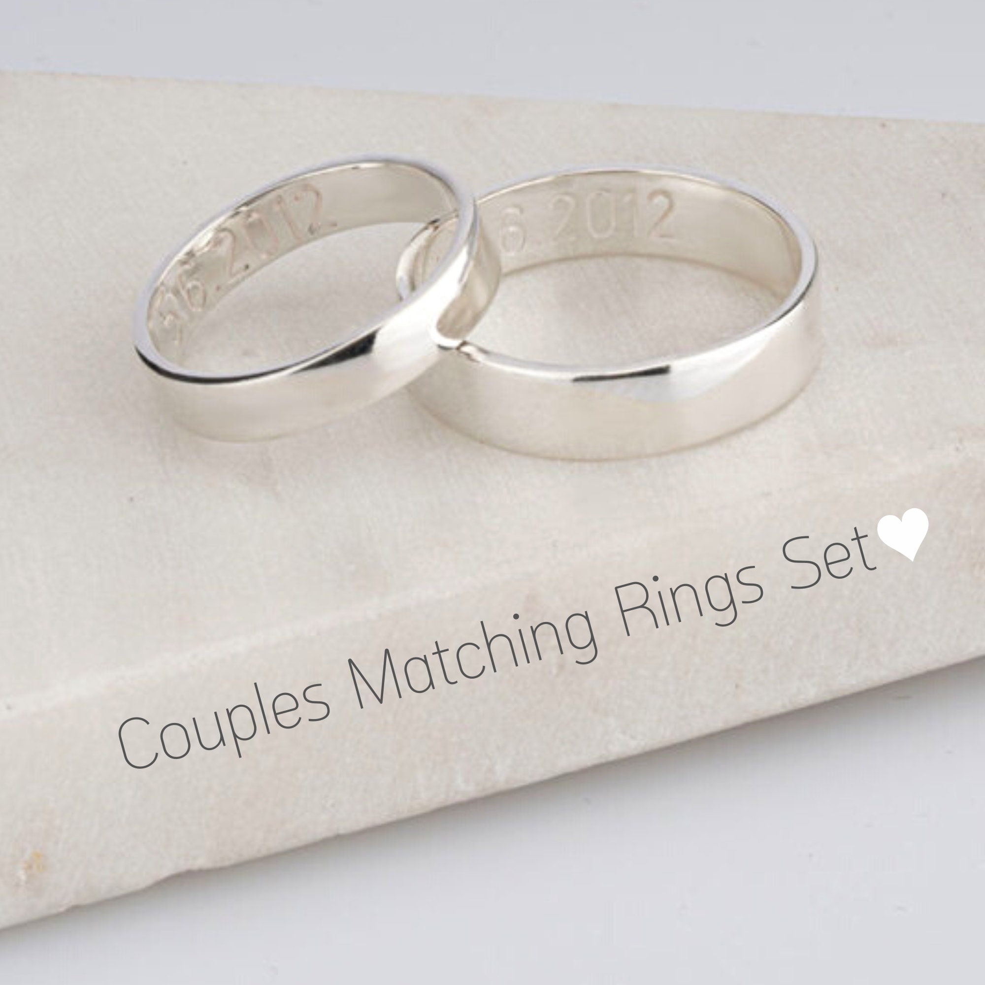 Pure silver rings deals for couples with price