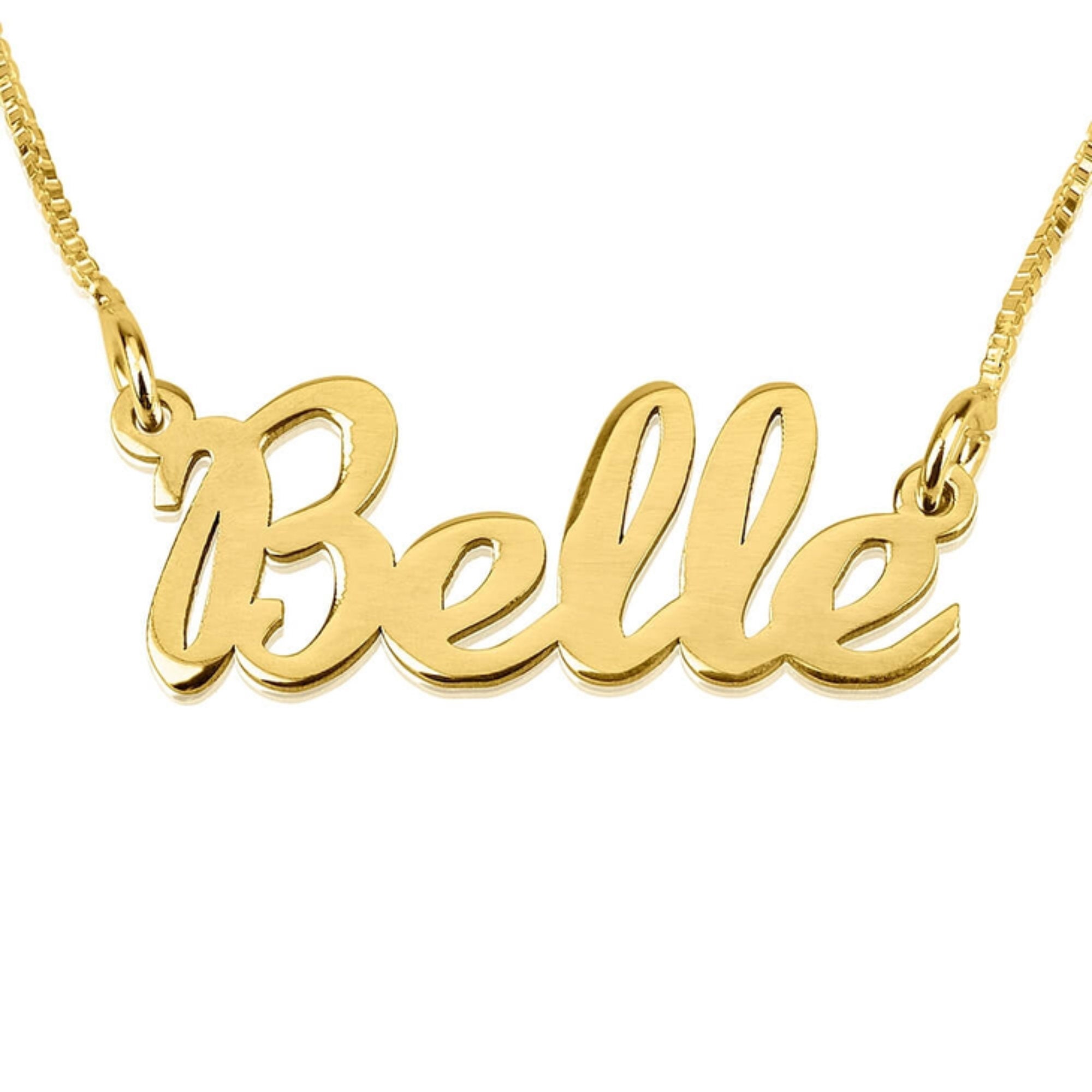 Gold plate hotsell name necklace