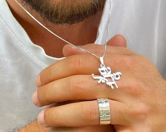 Am Yisrael Chai Necklace Sterling Silver