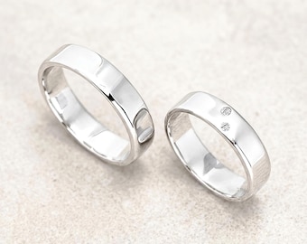 His and Hers Diamond Promise Rings, Sterling Silver