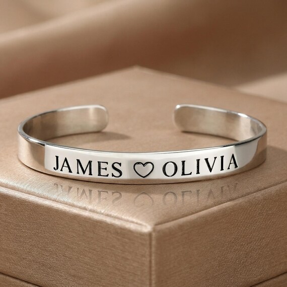 Bracciale Rigido In Argento Sterling 925 Per Donna, Largo 25 Mm, Regolabile, Fatto A Mano, Regalo Ideale