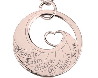 Collana Mamma e Figli - Collana Mamma e nomi Figli incisi - Regalo Com