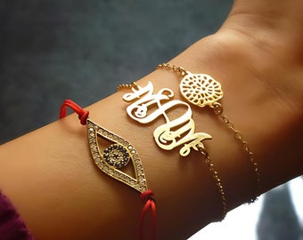 Custom Monogram Bracelet Sterling Silver