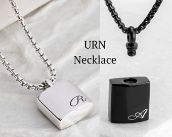 Engraved URN Necklace