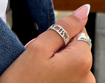 Roman Numeral Ring 925 Sterling Silver